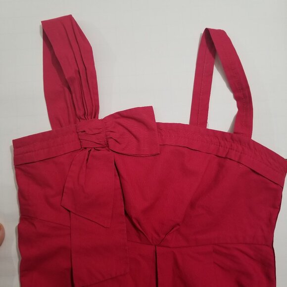 Marc Jacobs Red Shirt with side bow, size 4 - Picture 7 of 13